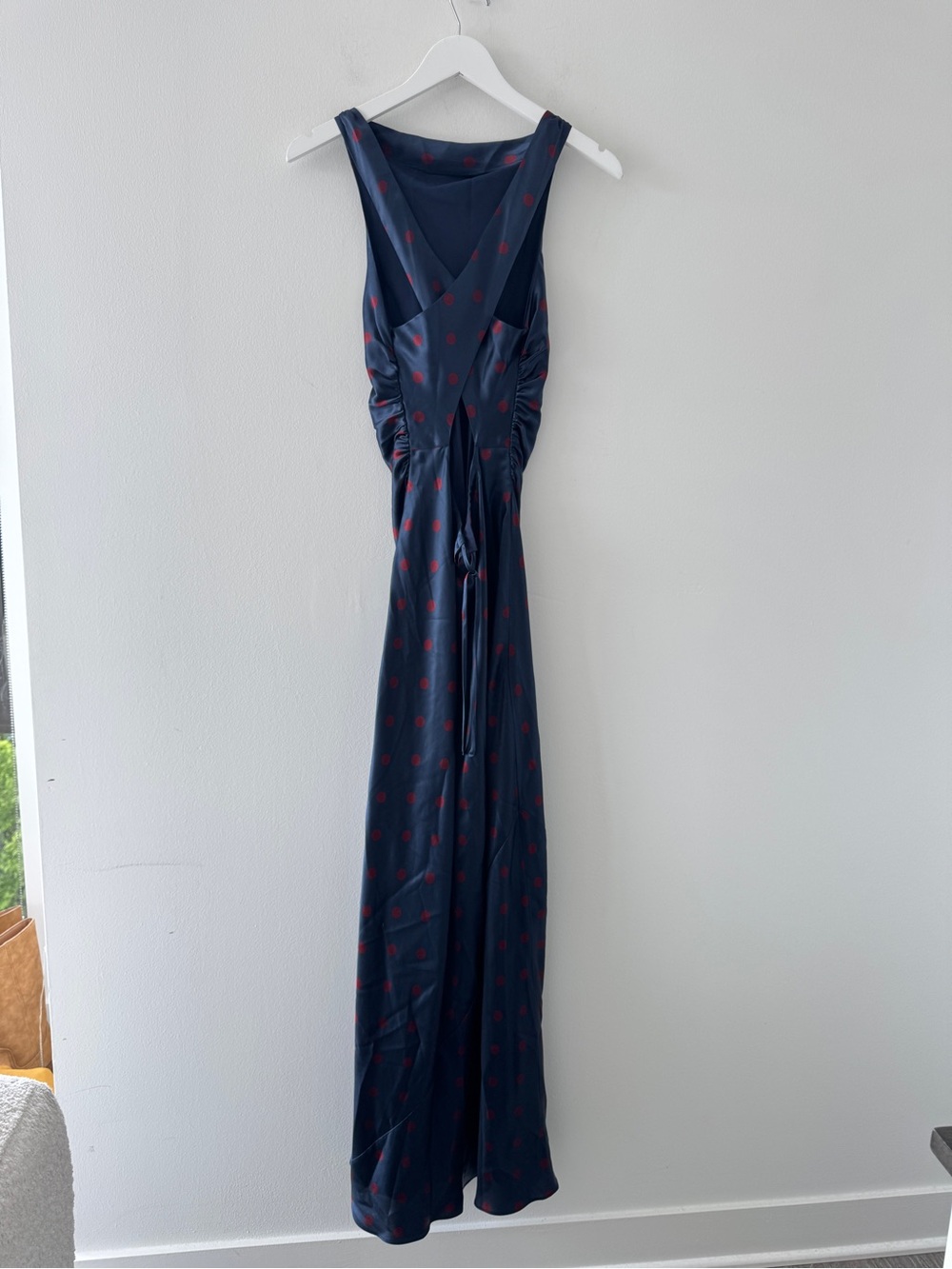REFORMATION Anaiis Silk Dress in Venetian Dot 4 - Picture 6 of 6